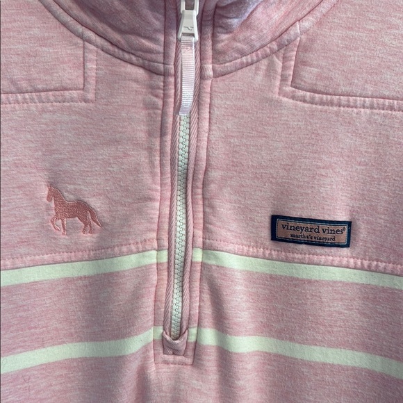 Vineyard Vines Pink Pony Pink Striped Pullover - Picture 2 of 6